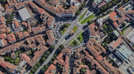 Italy, Florence, bird's-eye view, in summer