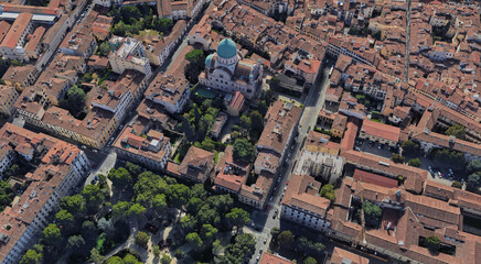 Italy, Florence, bird's-eye view, in summer