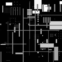 Abstract sci-fi cyberpunk texture background displacement map grayscale 4k png geometry patterns dots Circuit