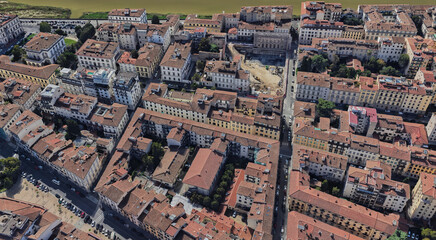 Italy, Florence, bird's-eye view, in summer