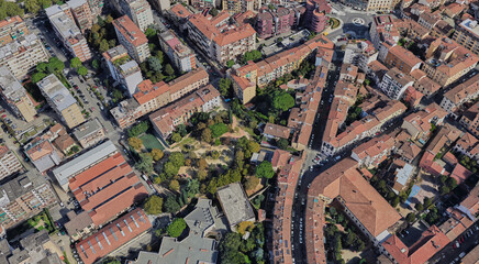Italy, Florence, bird's-eye view, in summer