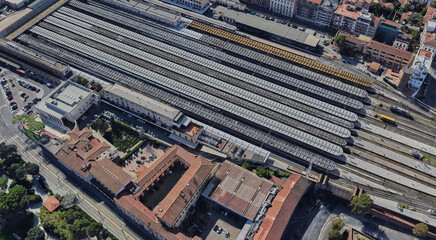 Italy, Florence, bird's-eye view, in summer
