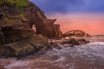Hole In The Wall in Ballito South Africa, KwaZulu Natal, Dolphin Coast in the Thompsons bay