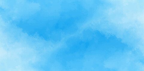 Abstract soft sky blue watercolor sky and clouds. grunge tint light blue watercolor background. Hand painted light blue background with watercolor.	