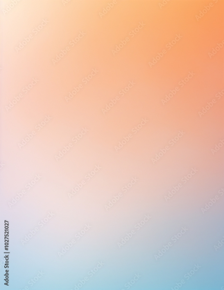 Wall mural abstract colorful background - abstract gradient blue and light orange waves background - generative