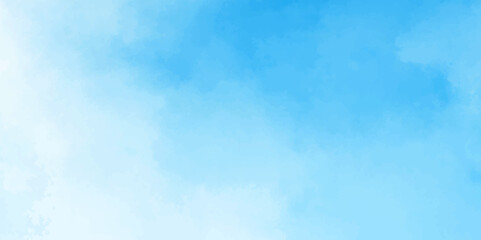 Abstract soft sky blue watercolor sky and clouds. grunge tint light blue watercolor background. Hand painted light blue background with watercolor.	