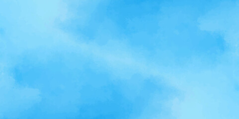 Abstract soft sky blue watercolor sky and clouds. grunge tint light blue watercolor background. Hand painted light blue background with watercolor.	