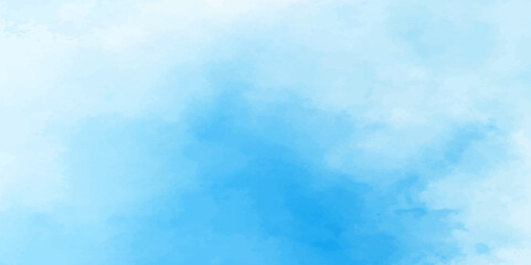 Abstract soft sky blue watercolor sky and clouds. grunge tint light blue watercolor background. Hand painted light blue background with watercolor.	