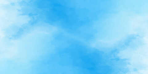 Abstract soft sky blue watercolor sky and clouds. grunge tint light blue watercolor background. Hand painted light blue background with watercolor.	