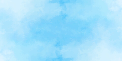 Abstract soft sky blue watercolor sky and clouds. grunge tint light blue watercolor background. Hand painted light blue background with watercolor.	