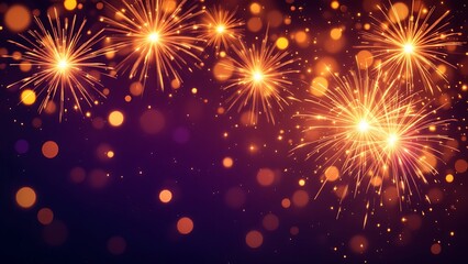 Obraz premium fireworks on the night sky