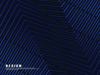 Abstract modern blue horizontal background with geometric diagonal overlay layers and glowing lines. Suitable for banners, posters, covers, headers, flyers, brochures, websites, presentations, etc.