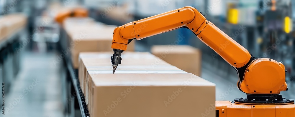 Poster advanced robotics performing precision tasks in industry