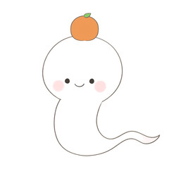 2025年 年賀状 頭にみかんを乗せたかわいい白蛇