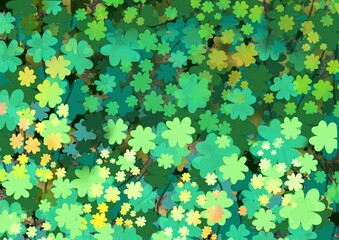 Green Clover Background or wallpaper