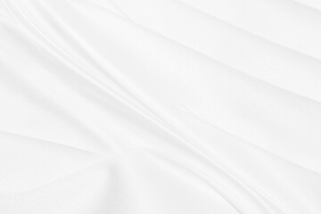 Fototapeta premium beauty white abstract smooth curve soft fabric shape decorate fashion textile background