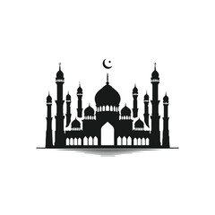 mosque  silhouette vector