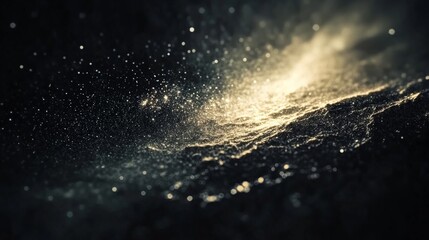 Sparkling Snowflakes in the Soft Glow of Winter Sunlight