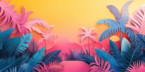 A perfect day in a tropical paradise, Tropical paradise in ideal weather