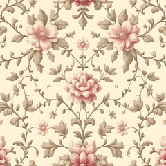 Obraz premium seamless pattern with flowers 