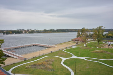 Ostróda. Molo. Polska - Mazury - Warmia.