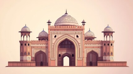 A famous building known for its monumental architecture, standing as a symbol of national pride.