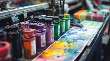 Currency ink production showcasing the creation of specialized security inks used in banknote printing.