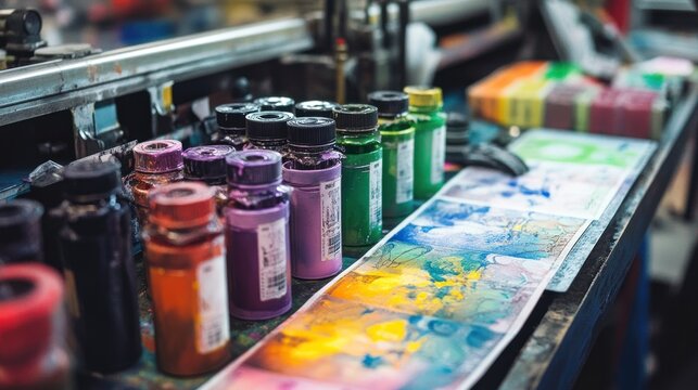 Currency ink production showcasing the creation of specialized security inks used in banknote printing.