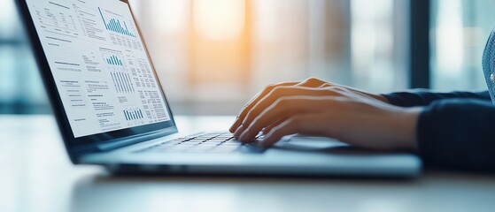 A closeup of a consultant s laptop displaying a detailed project plan, laptop with project plan, consulting tools