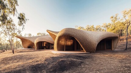 Indigenous architecture, blending traditional building techniques with modern sustainable practices.