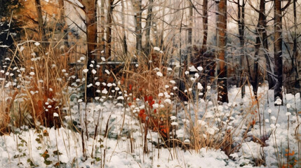 the esteem of the snow-covered forests and valleys