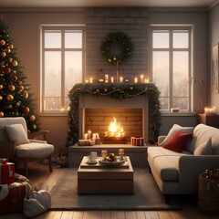 Fototapeta premium Christmas, winter, X-mas