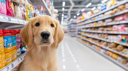 A billboard at a pet store promoting a '50 Discount' on pet supplies with adorable pet images and engaging design