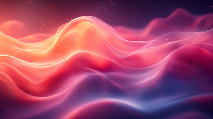 Obraz premium Abstract background with glowing waves in red, orange, and blue hues.