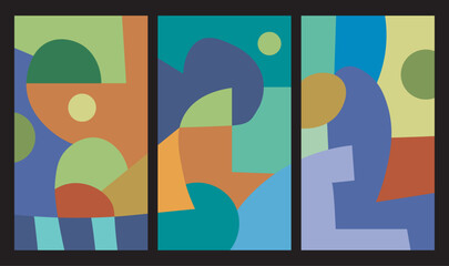 colorful abstract art for wall decoration  © juragan lensa manual