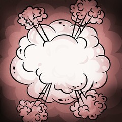 Creative picture frame illustration, artistic text or images placeholder mock up template