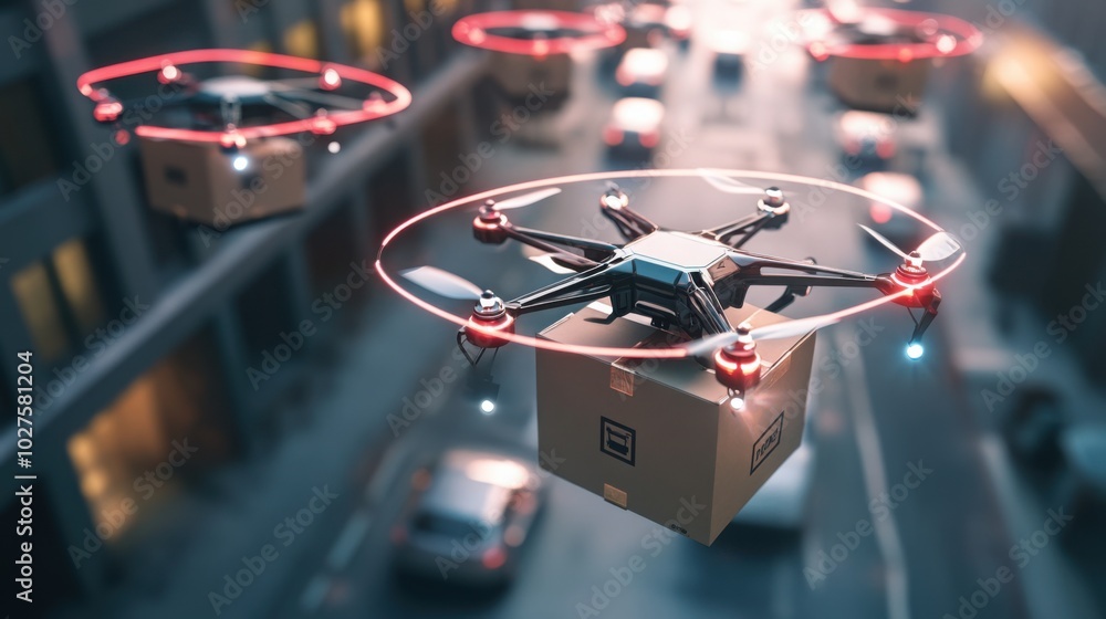 Poster a seamless, automated delivery system where drones