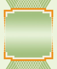 Creative picture frame illustration, artistic text or images placeholder mock up template