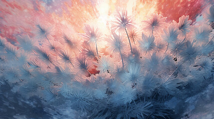 a scene of winter snow