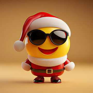 3d santa claus imoji