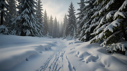 Obraz premium snow in the winter