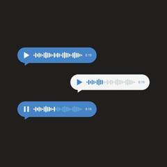Podcast sound waves and audio soundwave of voice message records, vector icons. Podcast sound waves for online audio streaming and podcasting or music player and mobile phone voice message soundwaves