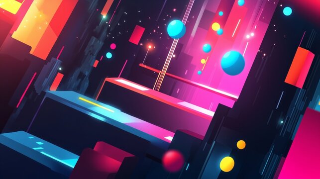 Abstract Leaderboard Game Vectors design