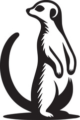 Meerkat silhouette vector