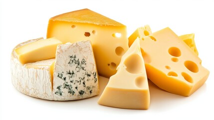 image of the cheese. on a white background. cut off 