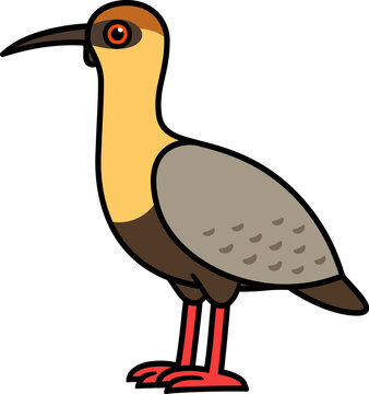 recommend clip art: Black faced ibis cartoon drawing