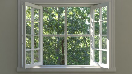 Open window with a breeze blowing in, symbolizing fresh air and new opportunities