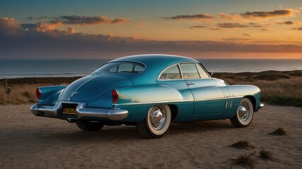 Naklejka premium coastal car