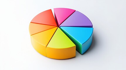 Obraz premium image of the piechart. on a white background