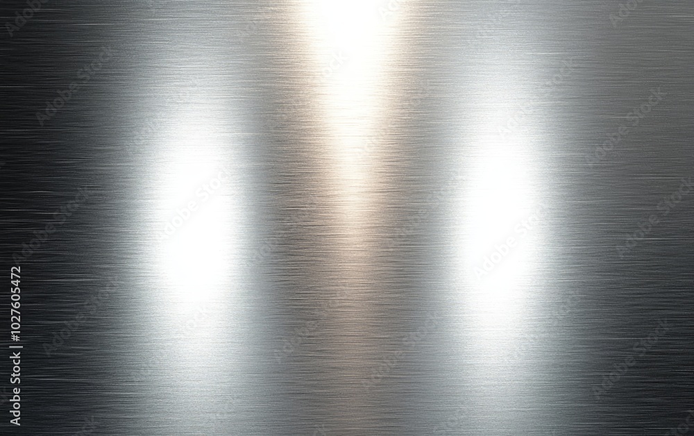 Poster a reflective metallic surface with light reflections creating a polished appearance.